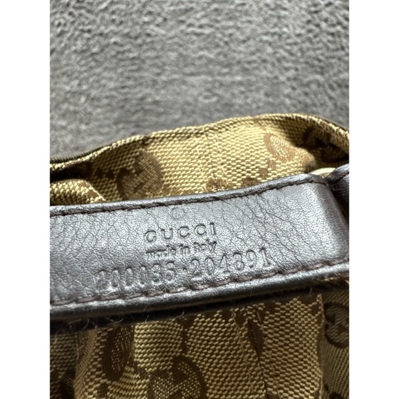 Gucci GG Canvas Adjustable Strap Baseball Hat With Web‎ Beige One Size - Picture 8 of 10